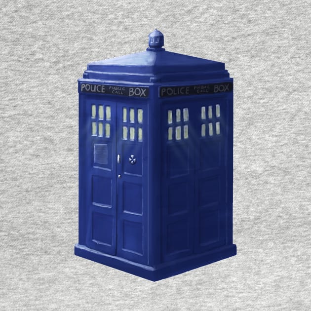 Tardis with Light Rays. by ThinkingSimple